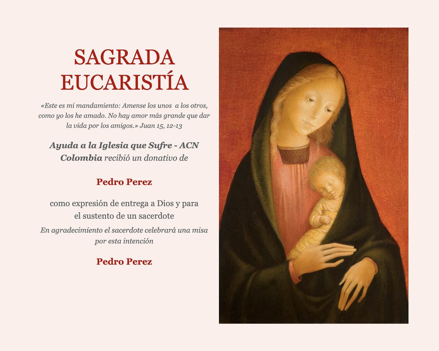 MisaOrdinaria Ofrece una Misa Ordinaria