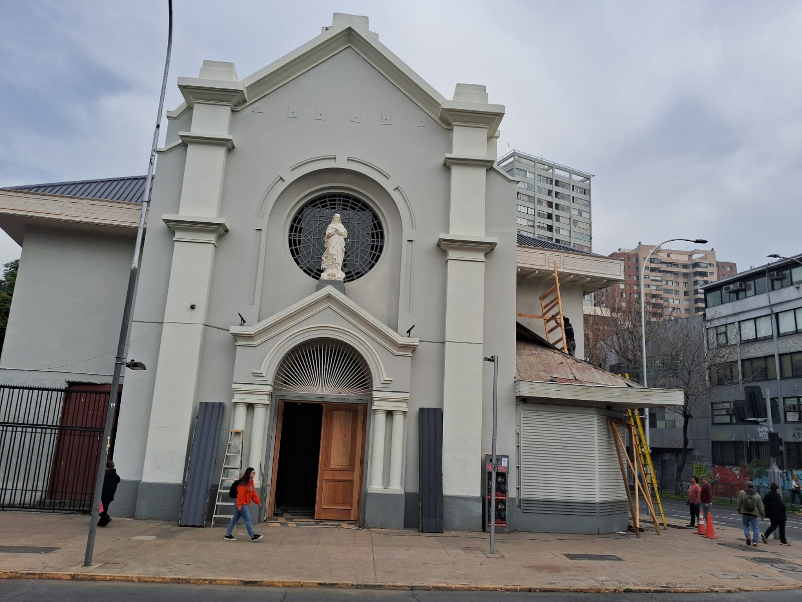 reconstrucción iglesia Asunción Santiago